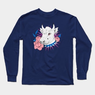 Vintage Retro Cow Long Sleeve T-Shirt